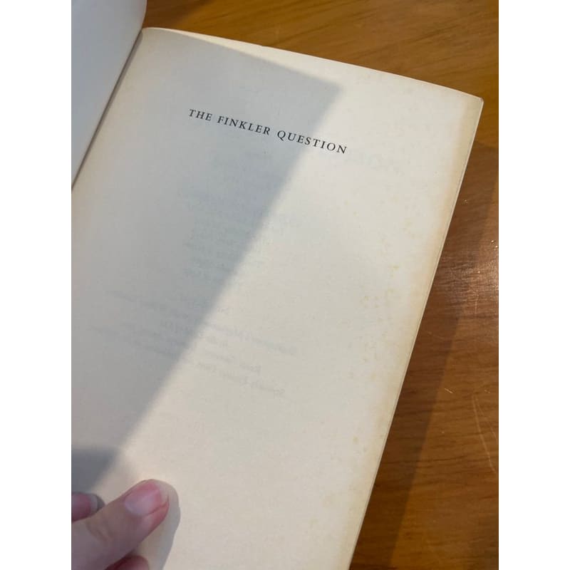 The finkler question - howard jacobson - print books book - condition: used - fiction - literature printed media