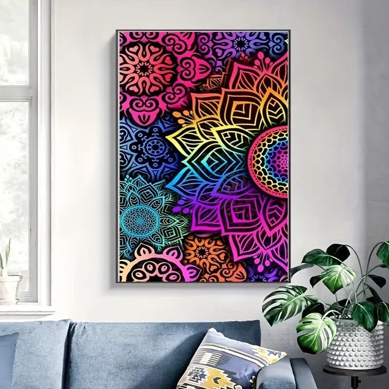 30x40cm mandela pattern diamond art kit - drawing & painting kits crafts
