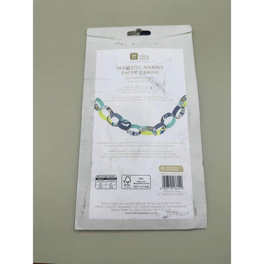Majestic marble paper chains - party supplies stationery