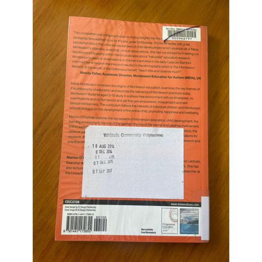 Maria montessori: a critical introduction to key themes & debates - marion o’donnell - print books book - condition: