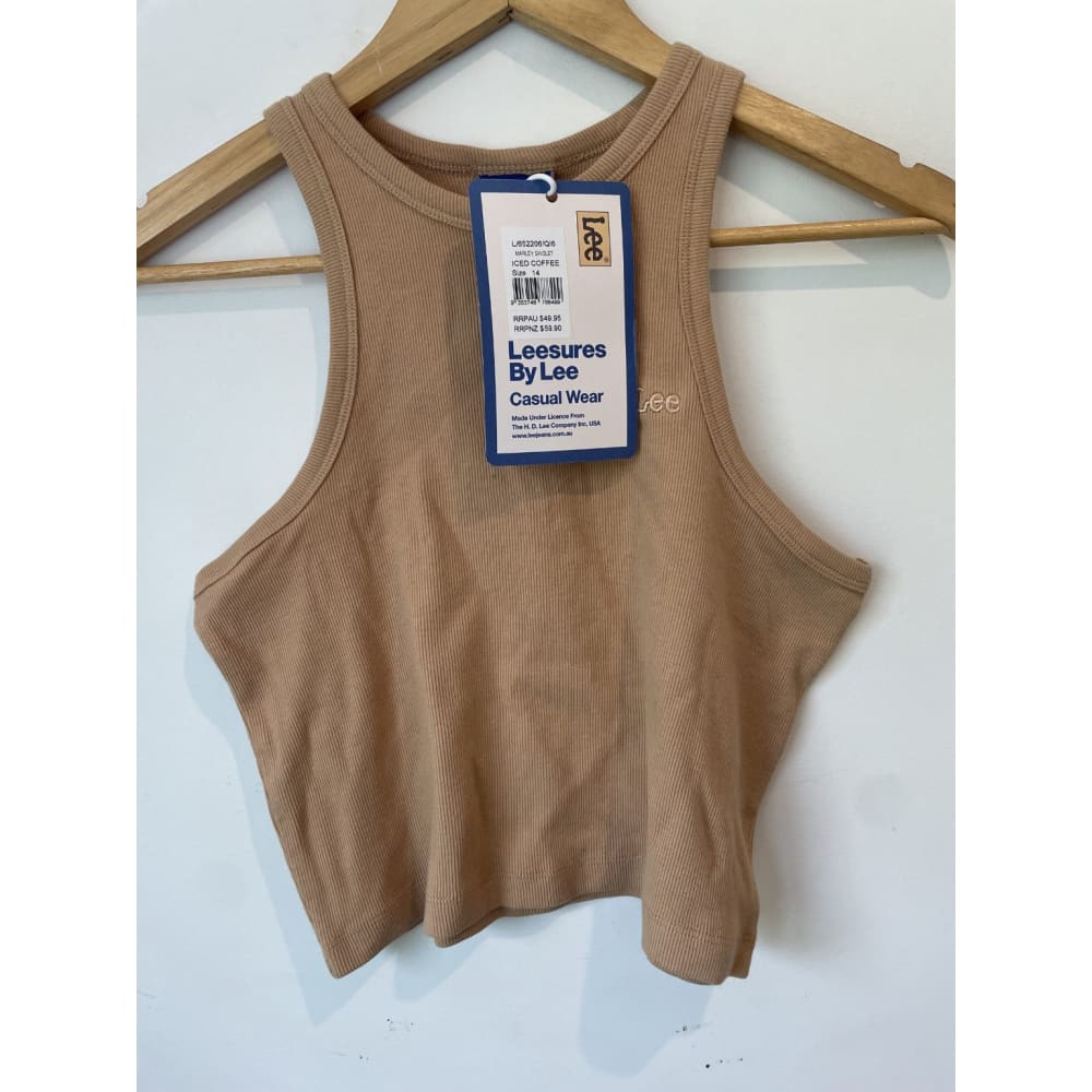 Lee leesures marley singlet – size 14 | brand new & super comfy everyday staple - tank tops clothing & fashion