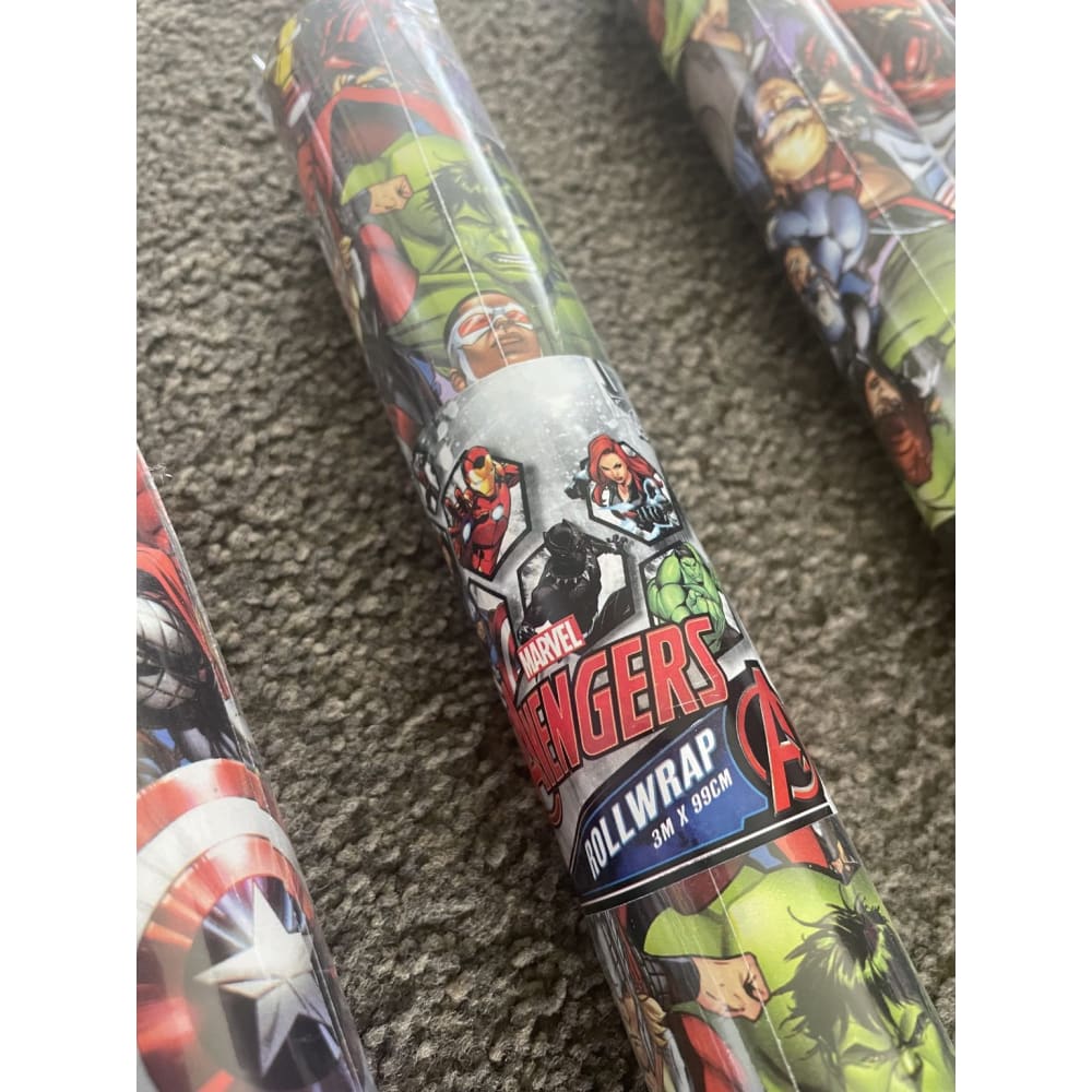 1 roll of rollwrap – 3m x 99cm – brand new marvel gift wrap - avengers - wrapping paper seasonal & holidays decorations