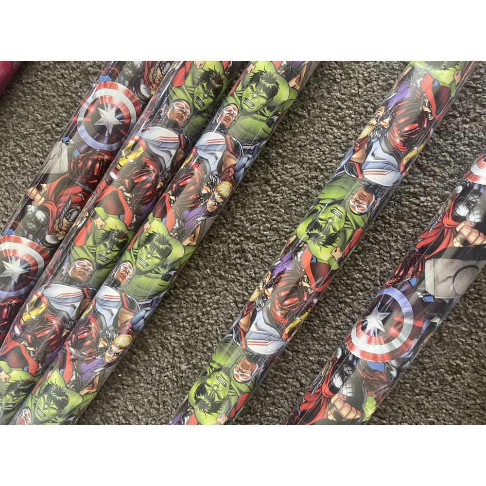 1 roll of rollwrap – 3m x 99cm – brand new marvel gift wrap - captain america - wrapping paper seasonal & holidays