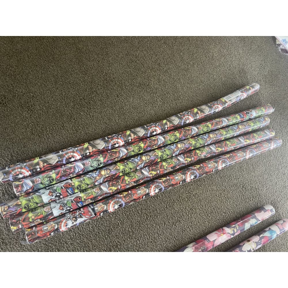 1 roll of rollwrap – 3m x 99cm – brand new marvel gift wrap - wrapping paper seasonal & holidays decorations - wrapping