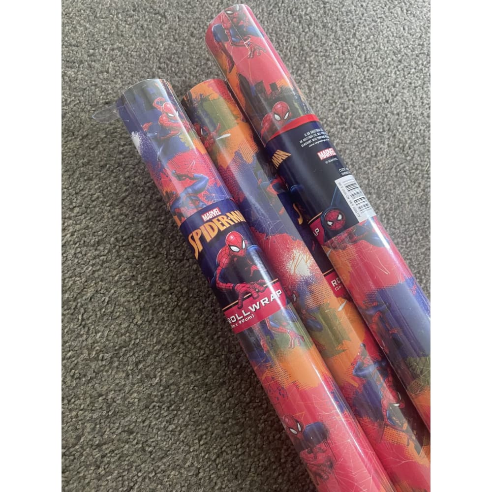 1 roll of rollwrap – 3m x 99cm – brand new marvel gift wrap - spiderman - wrapping paper seasonal & holidays