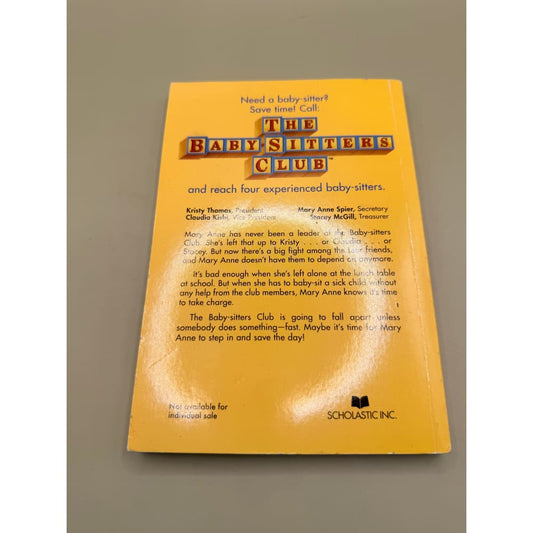 Mary anne saves the day (the baby-sitters club #4) by ann m. Martin - print books printed media