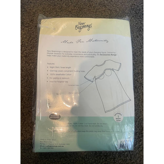New beginnings breastfeeding night shirt - size s - maternity clothing clothing & fashion - maternity - special