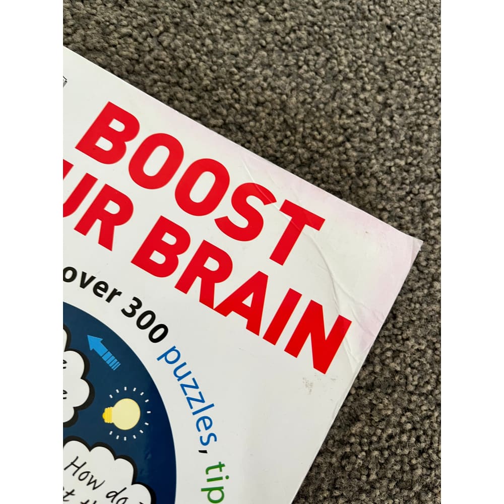 Boost your brain: switch on your brain with over 300 puzzles tips and teasers by joel levy - print books condition: