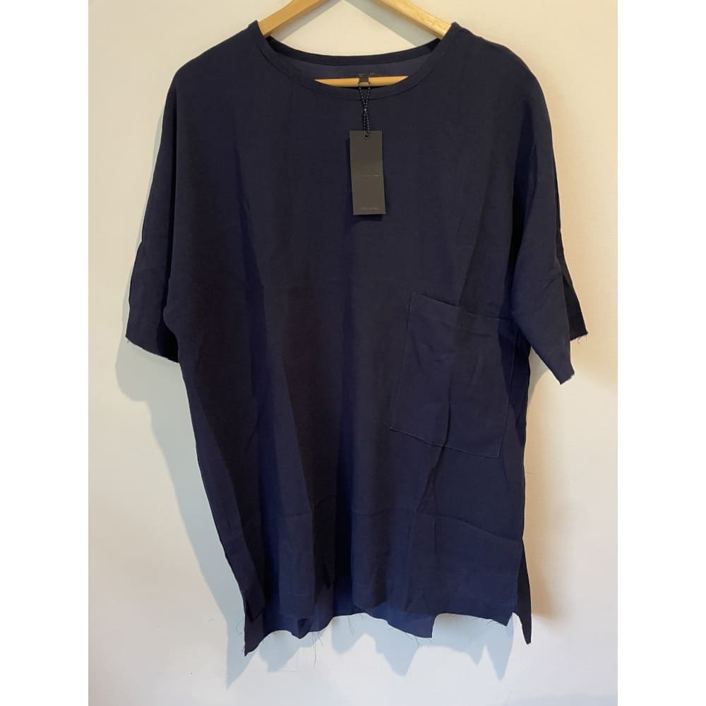 Bnwt mennace size m raw edge oversize t-shirt with pocket - m - clothing tops clothing & fashion - men - t-shirt - tops