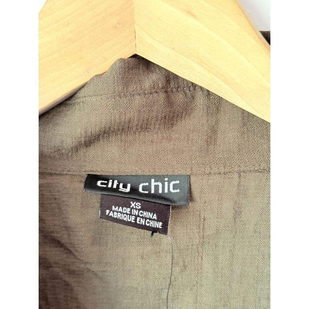 City chic size xs / 14 jungle relaxed summer shirt - shirts top women’s apparel