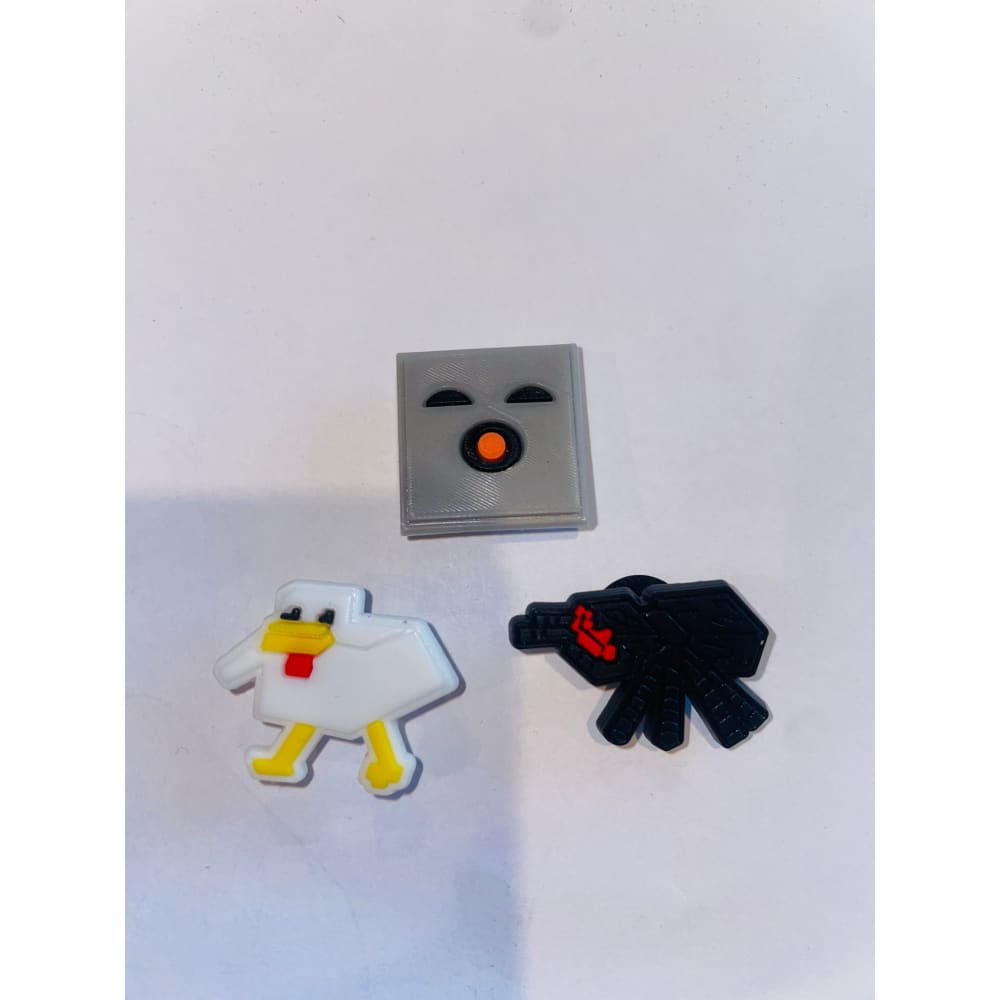 3x minecraft shoe charms - 3 - shoe accessories clogs - shoe accessories - shoe charms fashion accessories