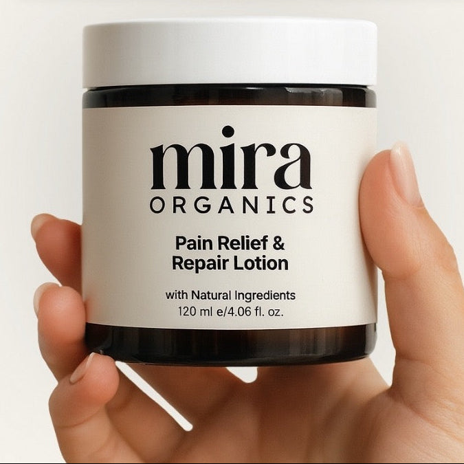 Mira Organics Pain Relief & Repair Lotion 120 mL