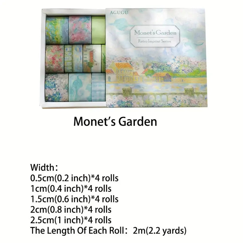 Monet’s garden washi tape - decorative tape crafts