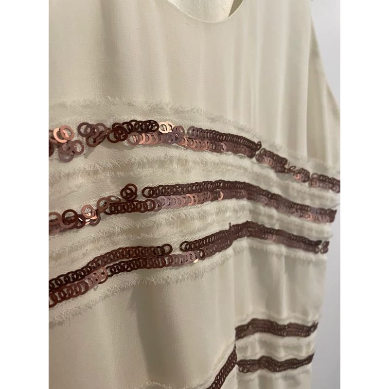 Mossimo size s/p sequinned sleeveless top - clothing tops clothing & fashion - condition: used - sleeveless - top