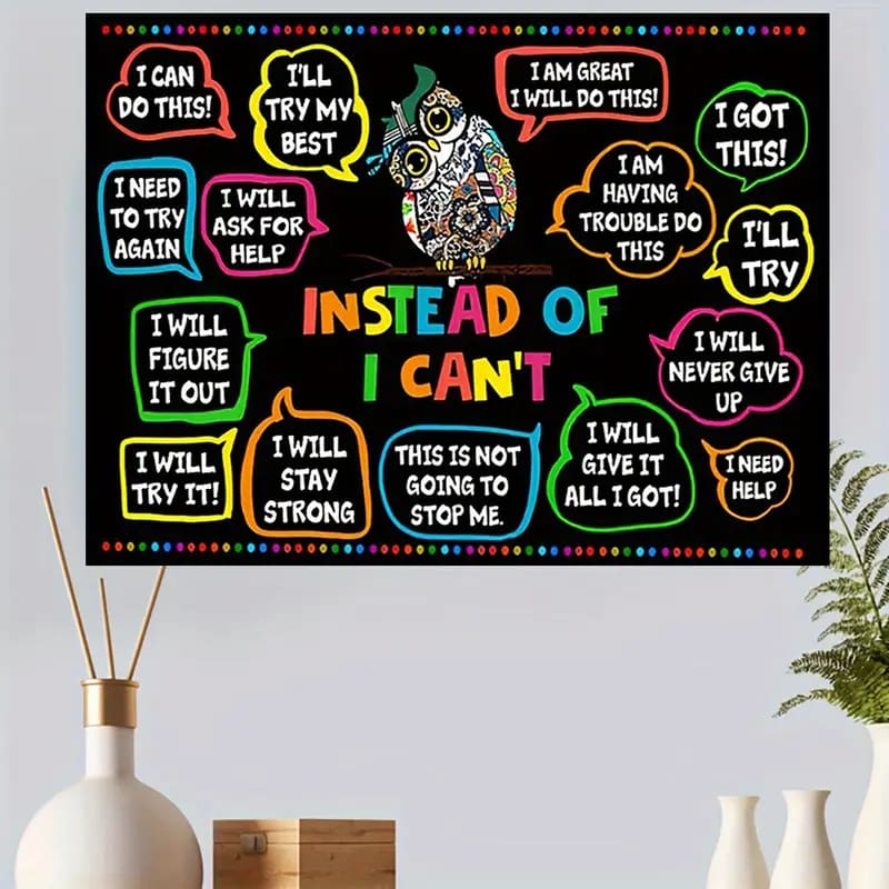 Instead of i can’t 30x40cm wall canvas - posters home&living materials