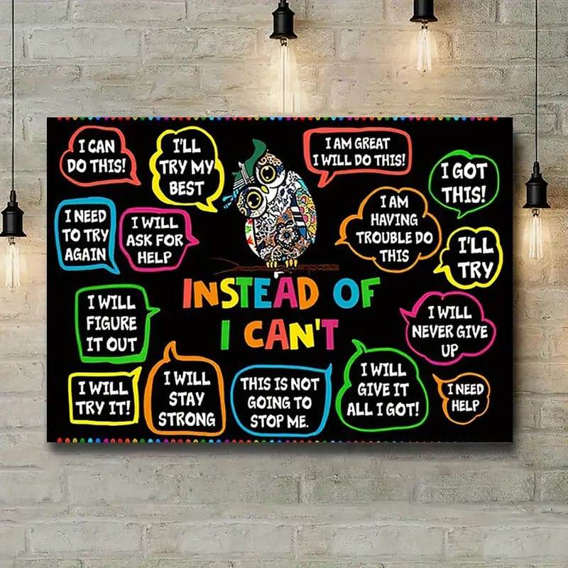 Instead of i can’t 30x40cm wall canvas - posters home&living materials