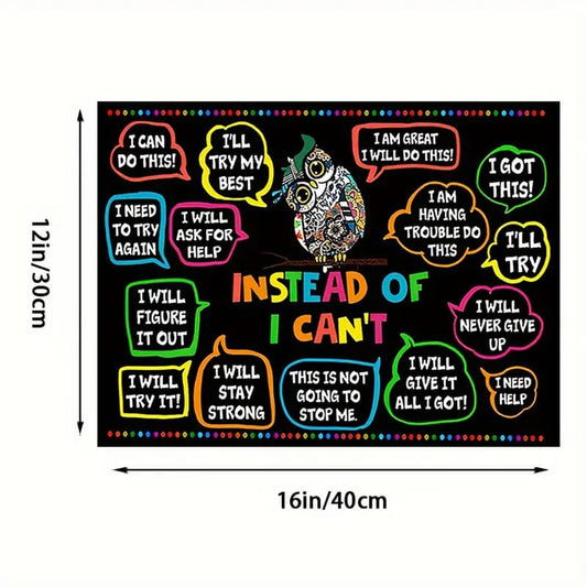 Instead of i can’t 30x40cm wall canvas - posters home&living materials