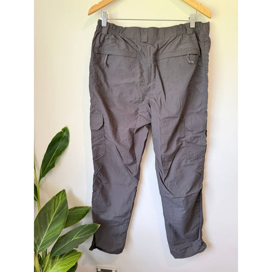 Mountain warehouse size 34w x 30l mens grey uv protect explore trouser short - cargo pants bottoms men’s apparel