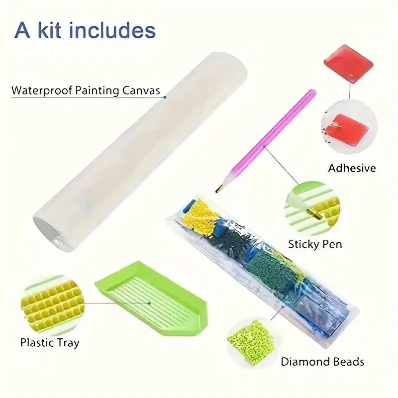 Cat diamond painting kit 20cm x 20cm - mosaic kits crafts