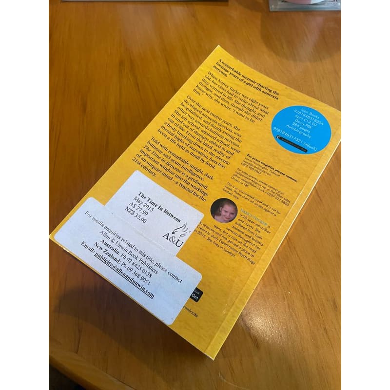 The time in between: a memoir of hunger & hope - nancy tucker - print books book - condition: used - health - memoir