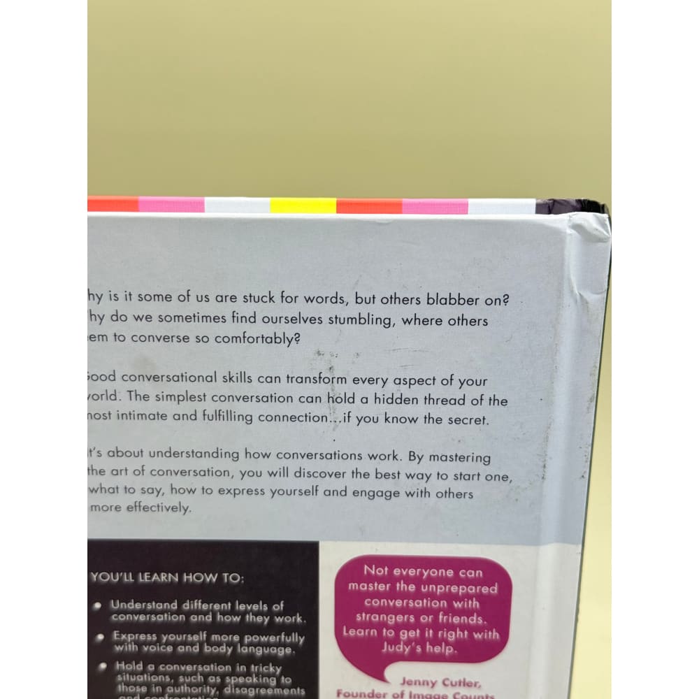The art of conversation: change your life with confident communication by judy apps - books printed media