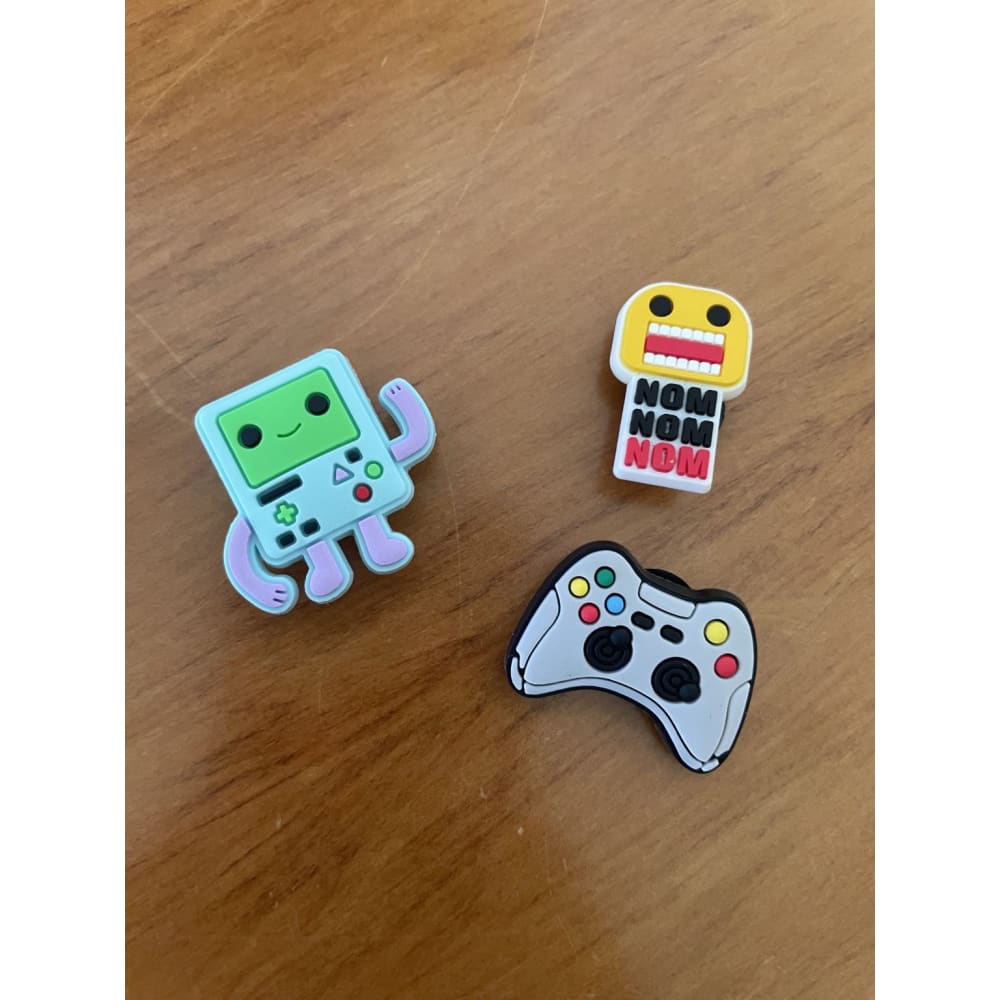 3x gaming shoe charms - shoe accessories clogs - shoe accessories - shoe charms fashion accessories