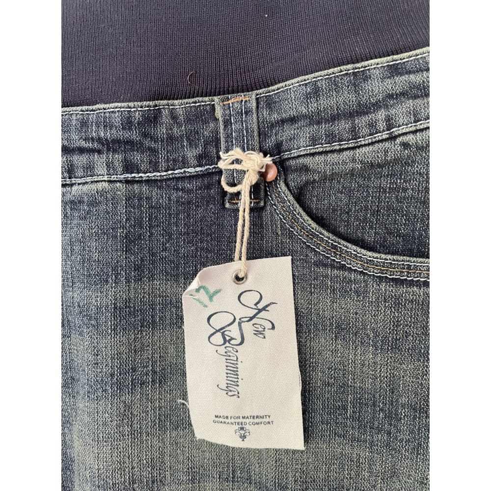 New beginnings size 12 maternity jeans â brand new some cosmetic corrosion | comfy everyday fit - jeans bottom