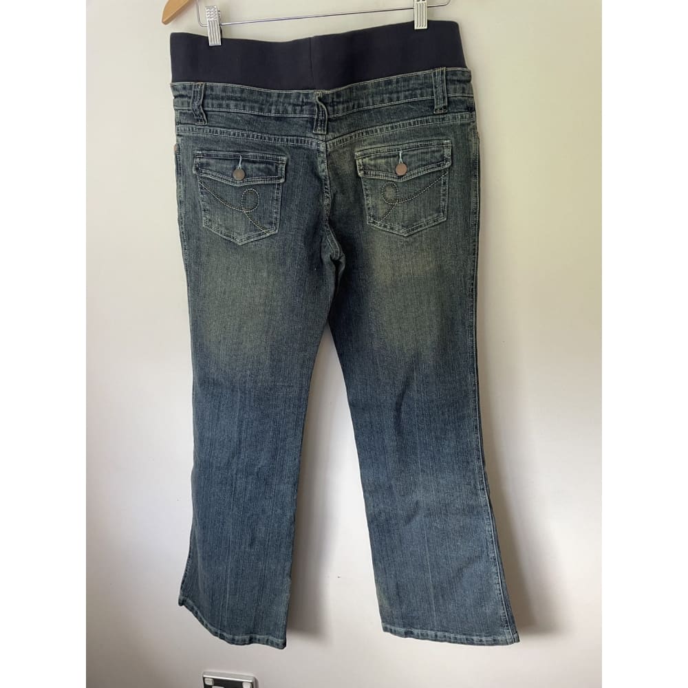 New beginnings size 12 maternity jeans â brand new some cosmetic corrosion | comfy everyday fit - jeans bottom