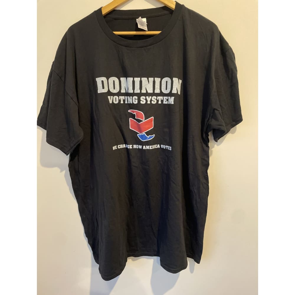 Gildan 100% cotton dominion voting system t-shirt - t-shirts clothing & fashion - men - t-shirt - tops men’s apparel