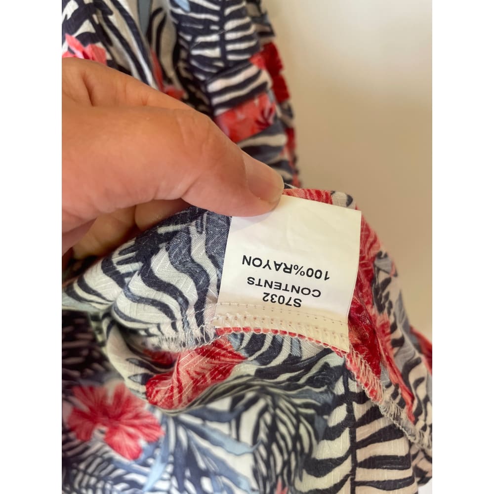 Seduce nz size 10 hibiscus rayon ellen top - blouses blouse - clothing & fashion - designer clearance - top women’s