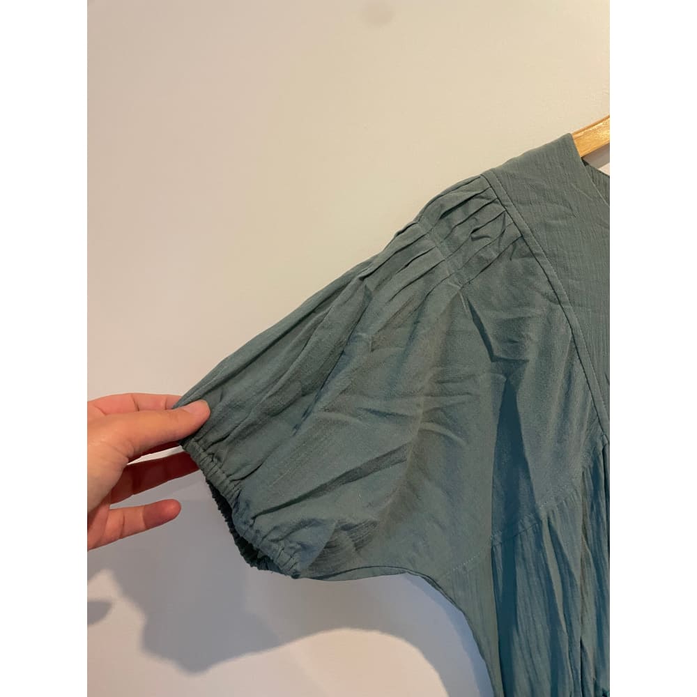 Et alia size xs/8 sage green jameson dress - blouses clothing & fashion - designer clearance - dresses - top women’s