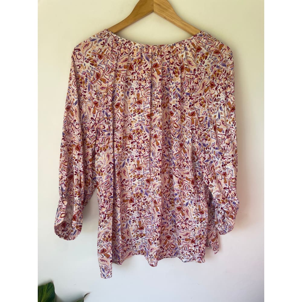 Seduce nz size 10 v-neck floral top - blouses blouse - clothing & fashion - designer clearance - top women’s apparel