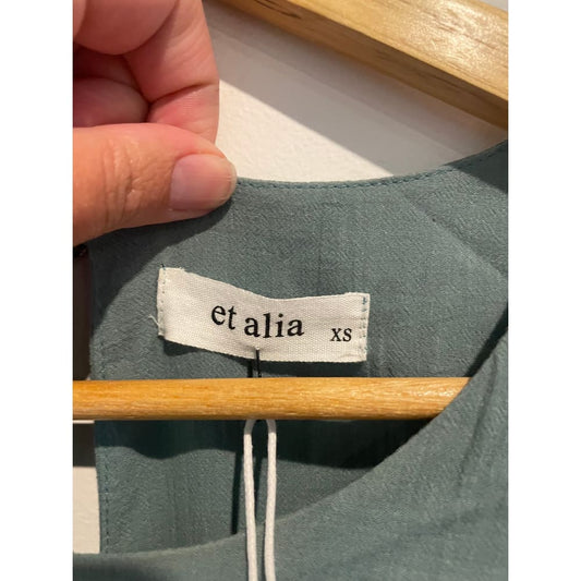 Et alia size xs/8 sage green jameson dress - blouses clothing & fashion - designer clearance - dresses - top women’s
