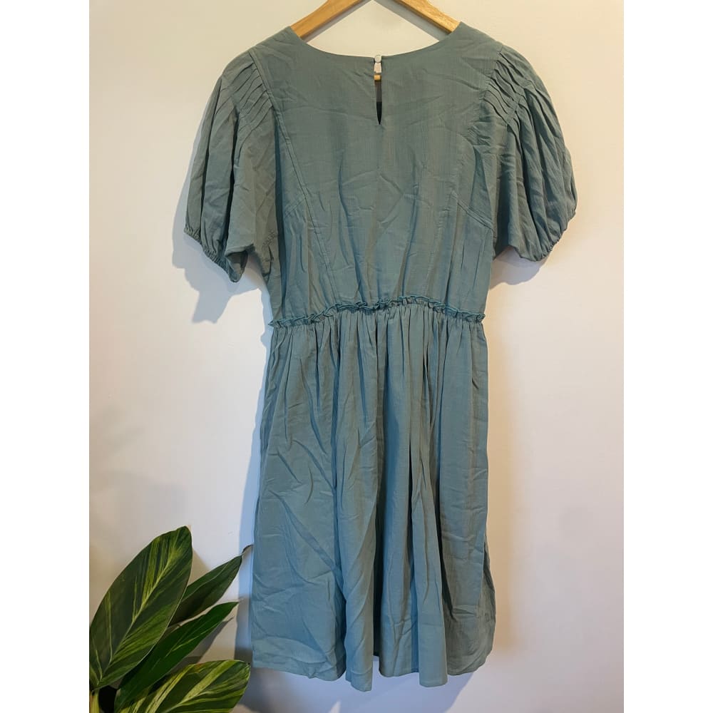Et alia size xs/8 sage green jameson dress - blouses clothing & fashion - designer clearance - dresses - top women’s