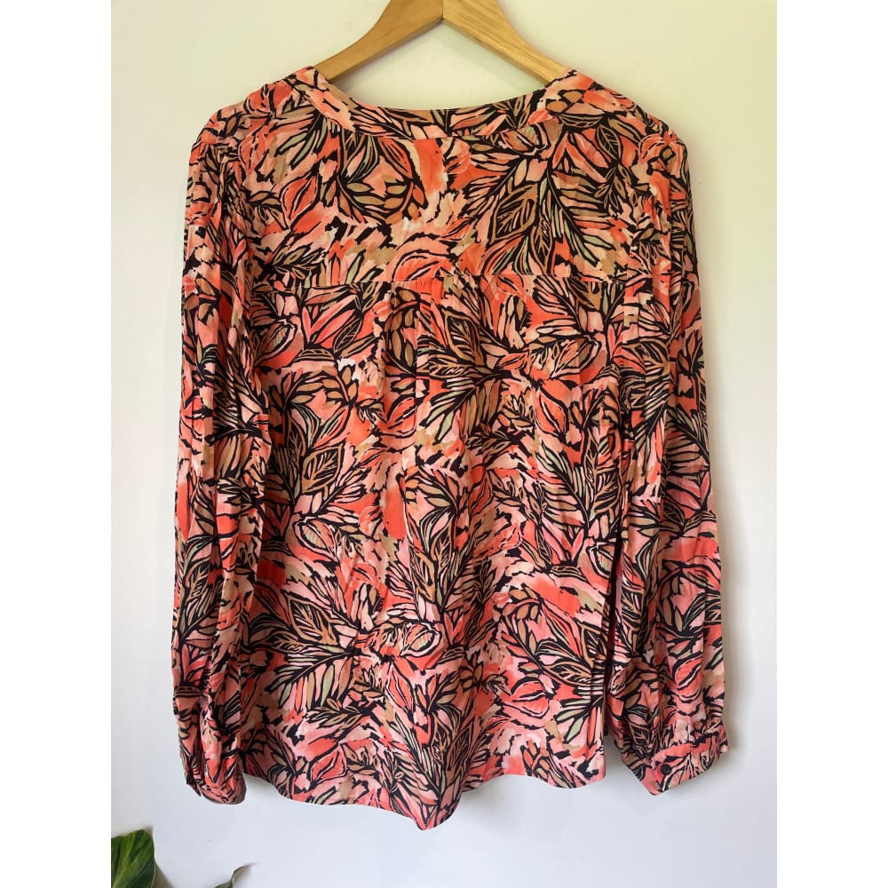Seduce nz size 10 leaf print top - clothing tops blouse - clothing & fashion - designer clearance - top women’s apparel