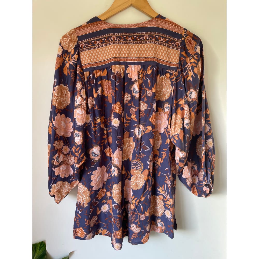 Salty bright size 6 rayon top - clothing tops blouse - clothing & fashion - designer clearance - top women’s apparel