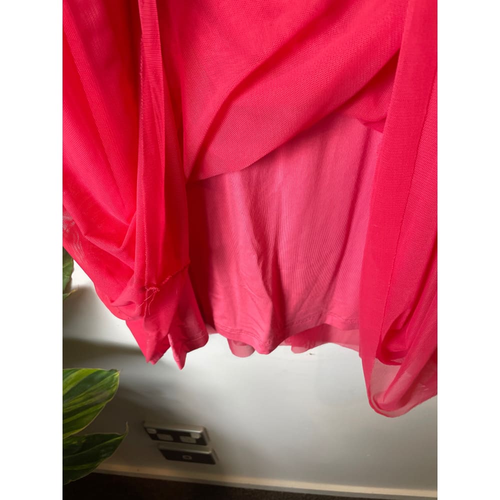 Et alia size xs sheer rouched dress with slip - dresses clothing & fashion - designer clearance - dresses women’s