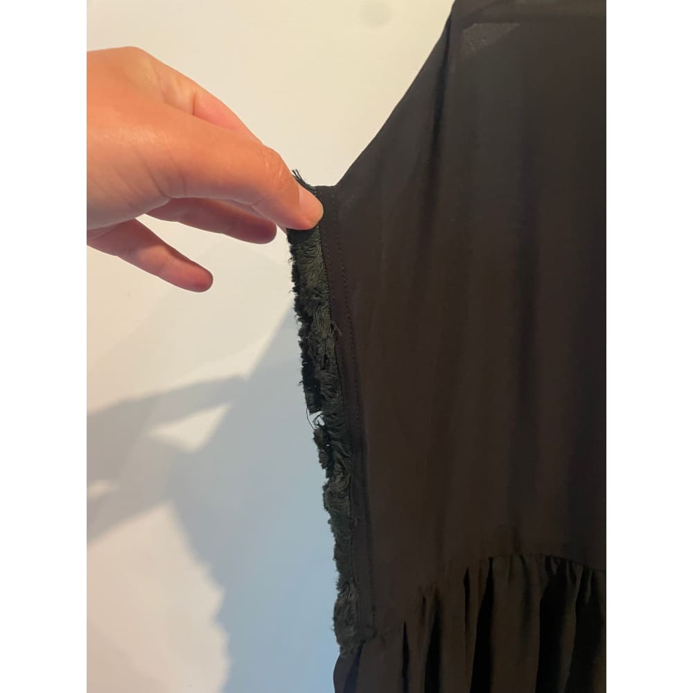 Et alia size xs fray sleeve sheer dress - dresses clothing & fashion - designer clearance - dresses women’s apparel