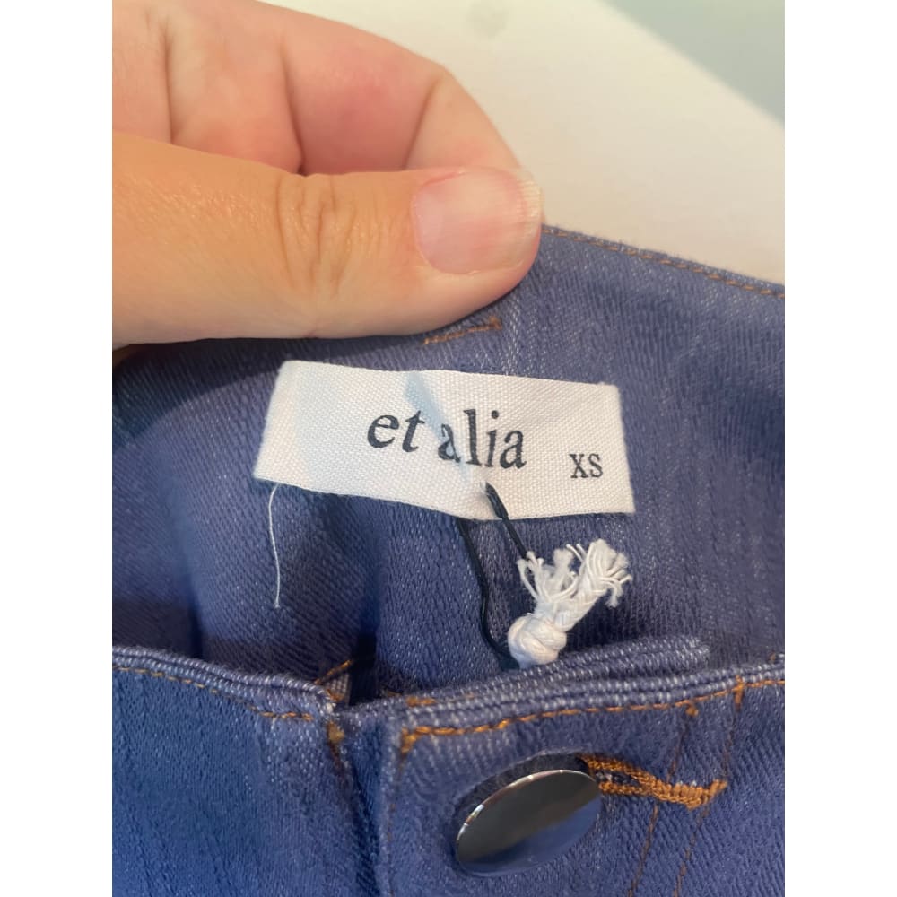Et alia size xs jane jeans in bluewash - pants clothing & fashion - designer clearance - pants women’s apparel