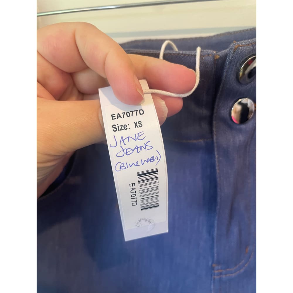 Et alia size xs jane jeans in bluewash - pants clothing & fashion - designer clearance - pants women’s apparel