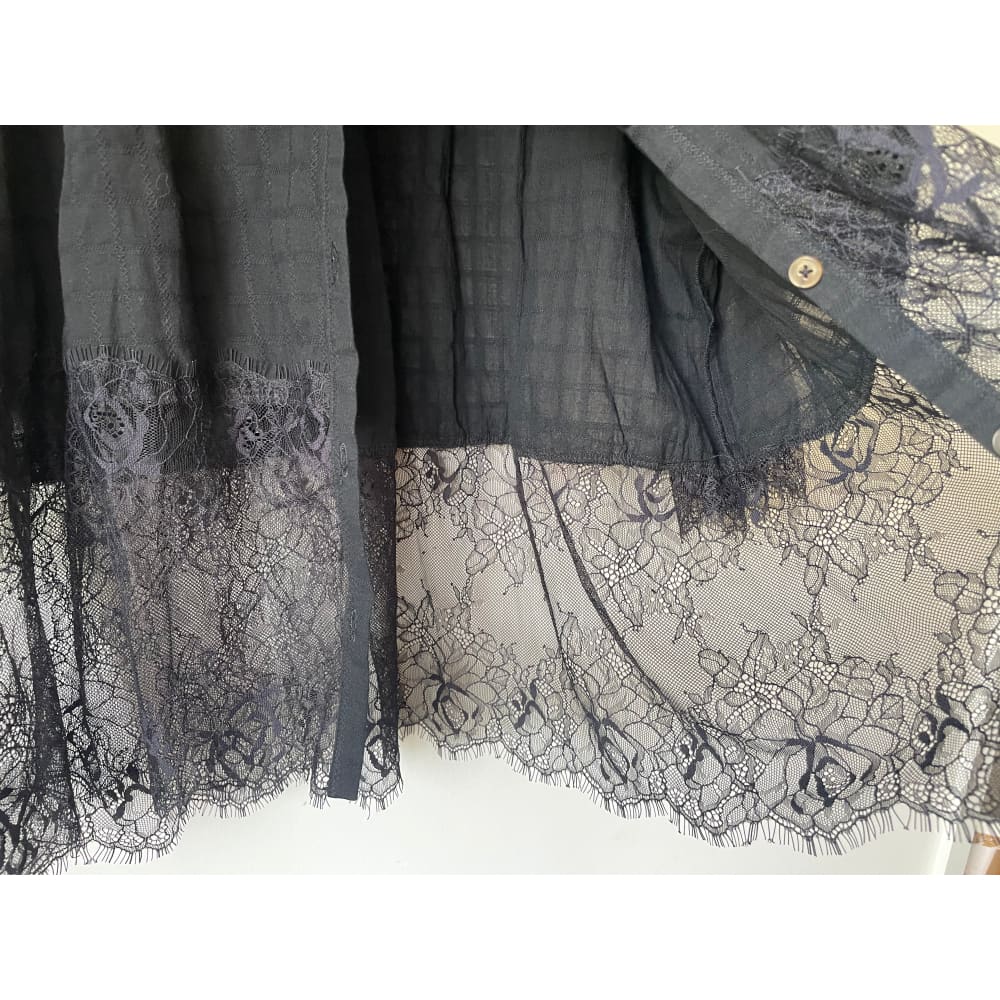 Seduce nz size 10 sheer-lace top - clothing tops blouse - clothing & fashion - designer clearance - top women’s apparel