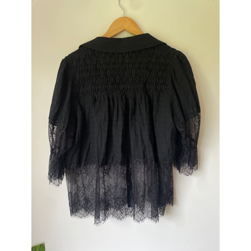 Seduce nz size 10 sheer-lace top - clothing tops blouse - clothing & fashion - designer clearance - top women’s apparel