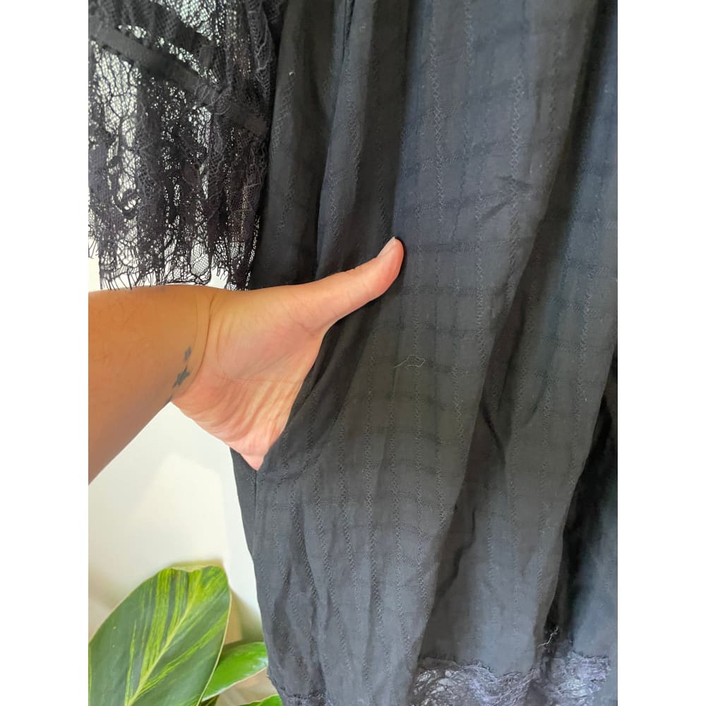 Seduce nz size 10 lace trim dress (missing 1 button) - clothing tops blouse - clothing & fashion - designer clearance