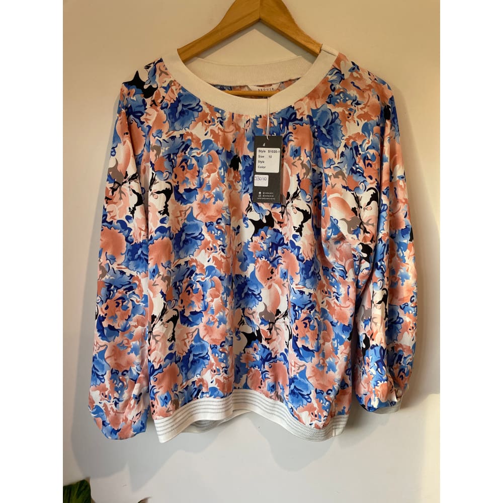 Seduce nz size 10 floral top - clothing tops blouse - clothing & fashion - designer clearance - top women’s apparel