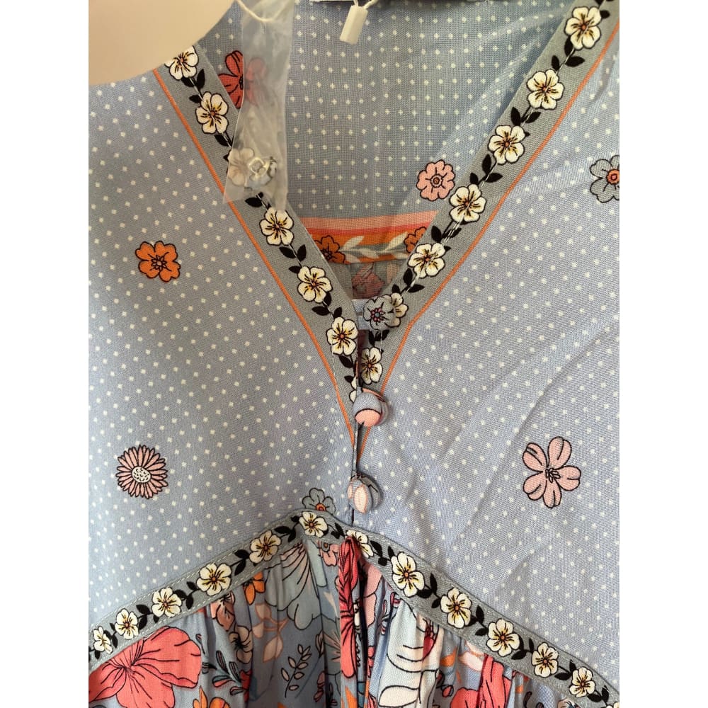 Salty bright size 8 rayon dress - clothing tops blouse - clothing & fashion - designer clearance - top women’s apparel