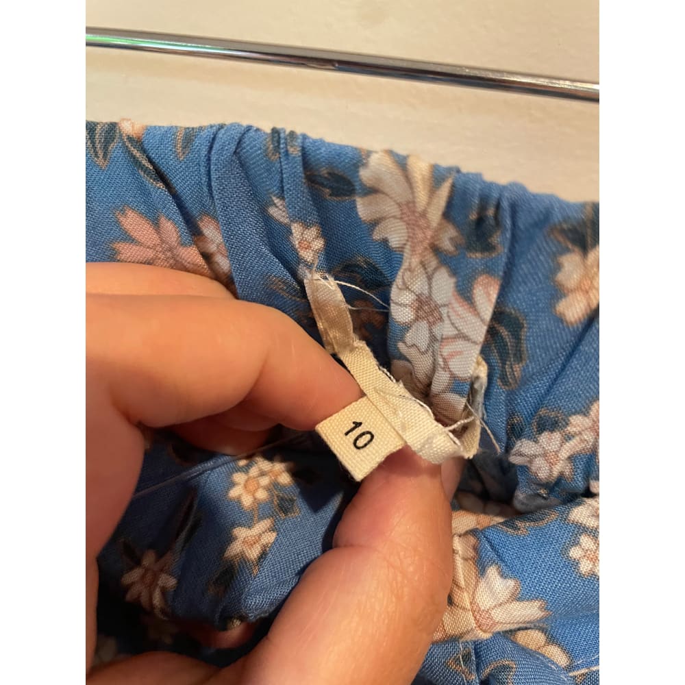 Iris maxi floral boho pants â size 10 | 100% rayon cut-label - skirts bnew label cut branded clothing - bottom