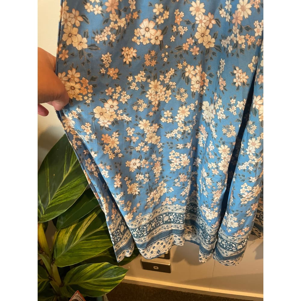 Iris maxi floral boho pants â size 10 | 100% rayon cut-label - skirts bnew label cut branded clothing - bottom