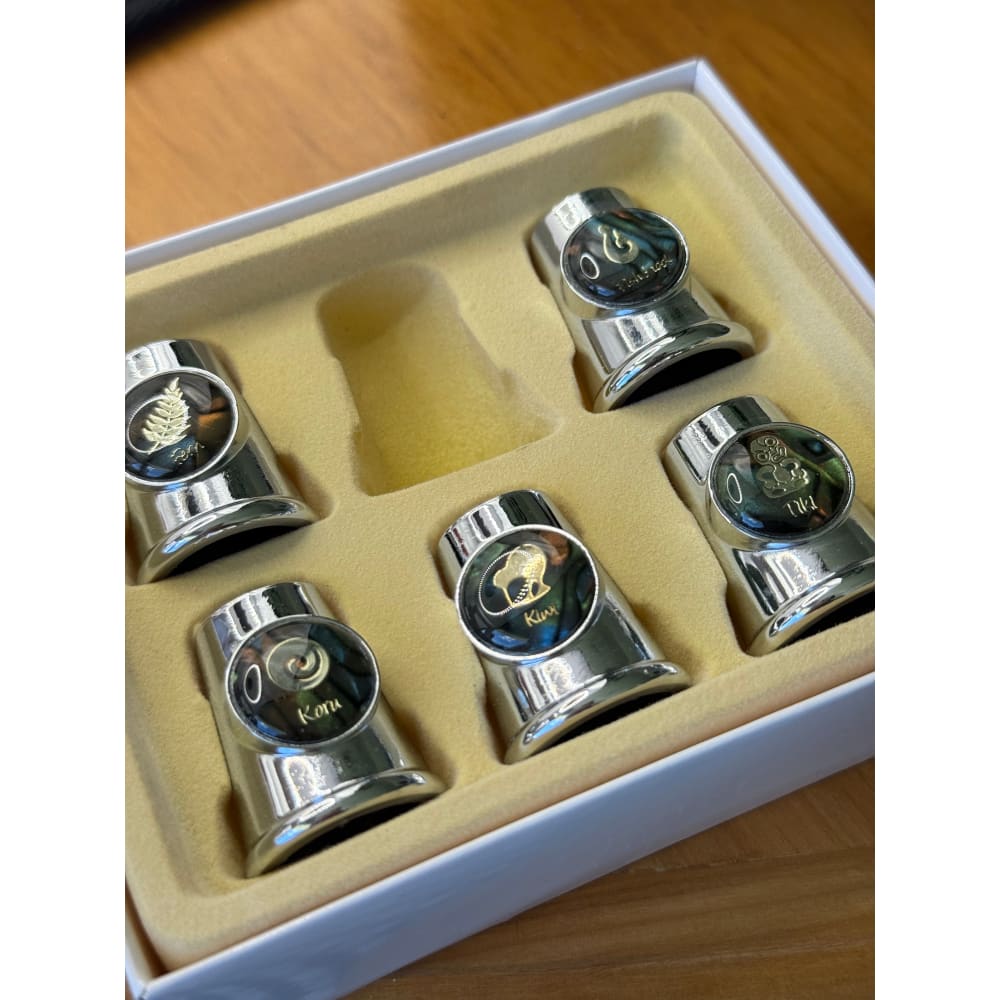 New zealand icons thimble set 5 - antique guns seasonal & holidays decorations