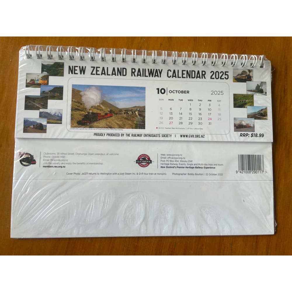 New zealand railway calendar 2025 – wall & desk versions – stunning train photography - wall calendars stationery