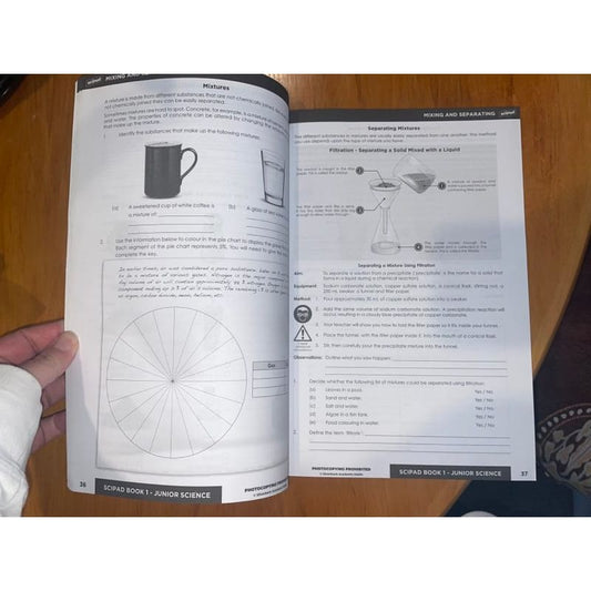 Scipad book 1 year 9 - print books book - condition: used - education - science printed media